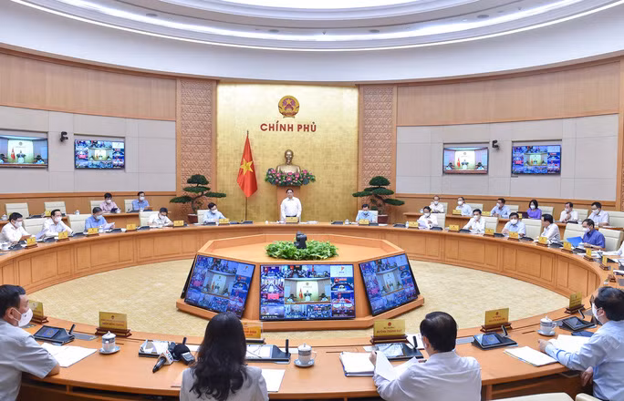 Thủ tướng Phạm Minh Chính chủ trì phiên họp Chính phủ thường kỳ tháng 9. Ảnh: Nhật Bắc