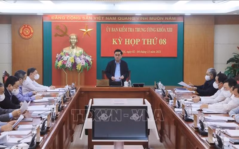Kỳ họp thứ 8 Ủy ban Kiểm tra Trung ương. (Ảnh TTX) Kỳ họp thứ 8 Ủy ban Kiểm tra Trung ương. (Ảnh TTX)