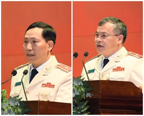 Thiếu tướng Lê Văn Tuyến và Thiếu tướng Nguyễn Văn Long (bìa phải) được bổ nhiệm giữ chức Thứ trưởng Bộ Công an. Ảnh Bộ Công an Thiếu tướng Lê Văn Tuyến và Thiếu tướng Nguyễn Văn Long (phải) được bổ nhiệm giữ chức Thứ trưởng Bộ Công an. Ảnh Bộ Công an