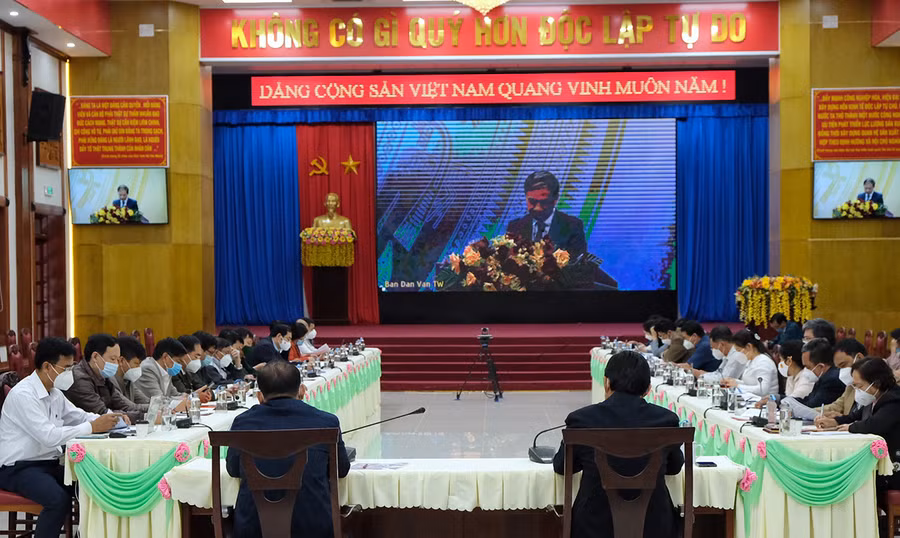 Quang cảnh hội nghị tại điểm cầu Gia Lai. Ảnh: Hoàng Ngọc Quang cảnh hội nghị tại điểm cầu Gia Lai. Ảnh: Hoàng Ngọc