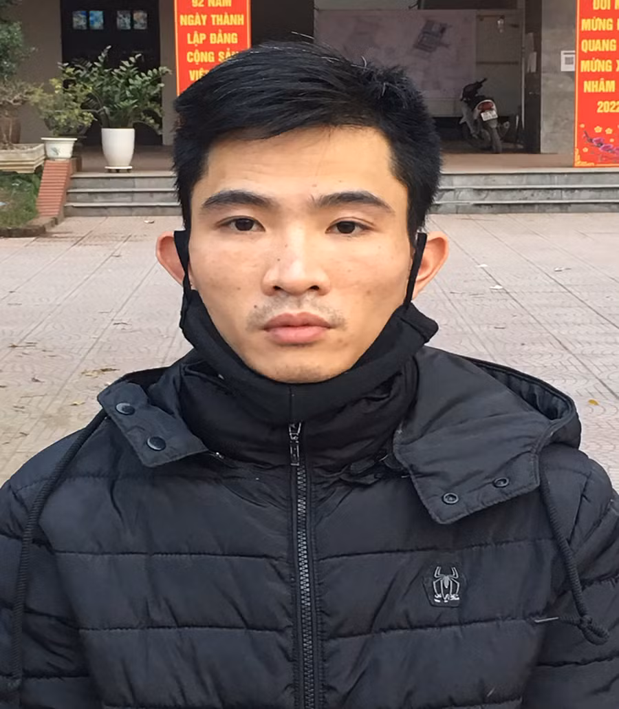 Nguyễn Trung Huyên, kẻ đã đóng 9 cây đinh vào đầu bé gái 3 tuổi. Ảnh: Công an cung cấp