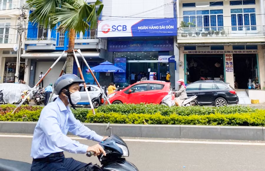 Ngân hàng Thương mại Cổ phần Sài Gòn-Chi nhánh Gia Lai. Ảnh: Sơn Ca