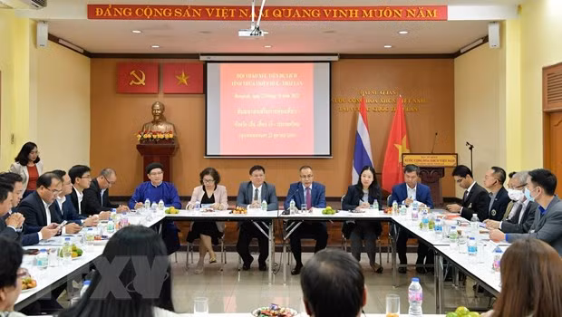 Hội thảo xúc tiến du lịch tỉnh Thừa Thiên-Huế tại Thái Lan. Ảnh: Huy Tiến/TTXVN