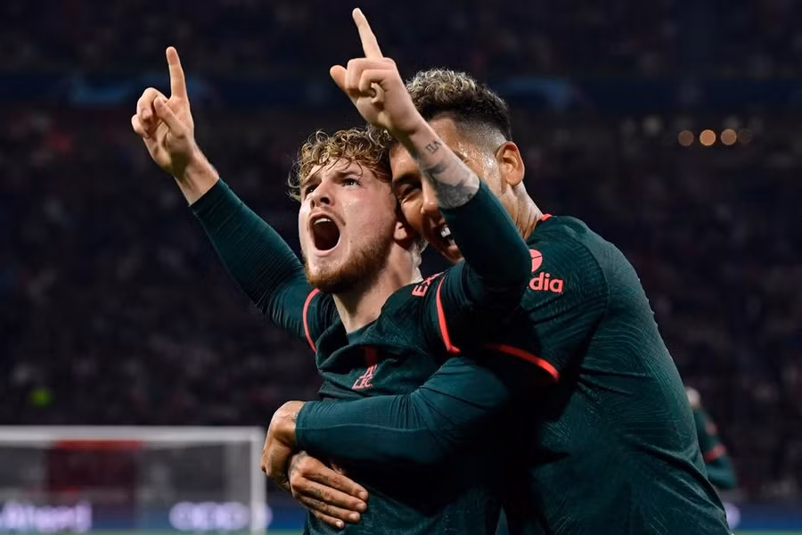 Liverpool giành tấm vé còn lại ở bảng A, cùng Napoli vào vòng 1/8. Ảnh: UEFA
