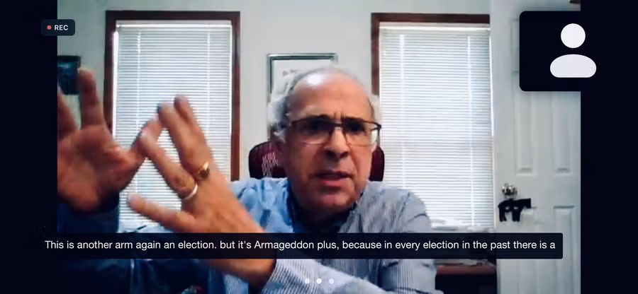 Ông John Zogby của tổ chức Zogby Strategies. Ảnh: Thụy Miên