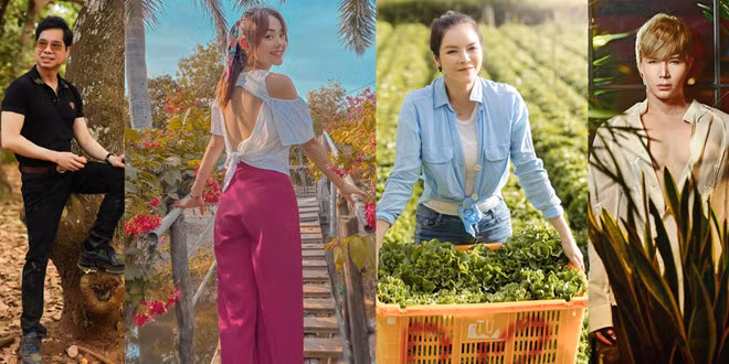 Khán giả trầm trồ với những khu vườn rộng lớn của các sao Việt. ẢNH: FBNV/CHỤP MÀN HÌNH Khán giả trầm trồ với những khu vườn rộng lớn của các sao Việt. ẢNH: FBNV/CHỤP MÀN HÌNH