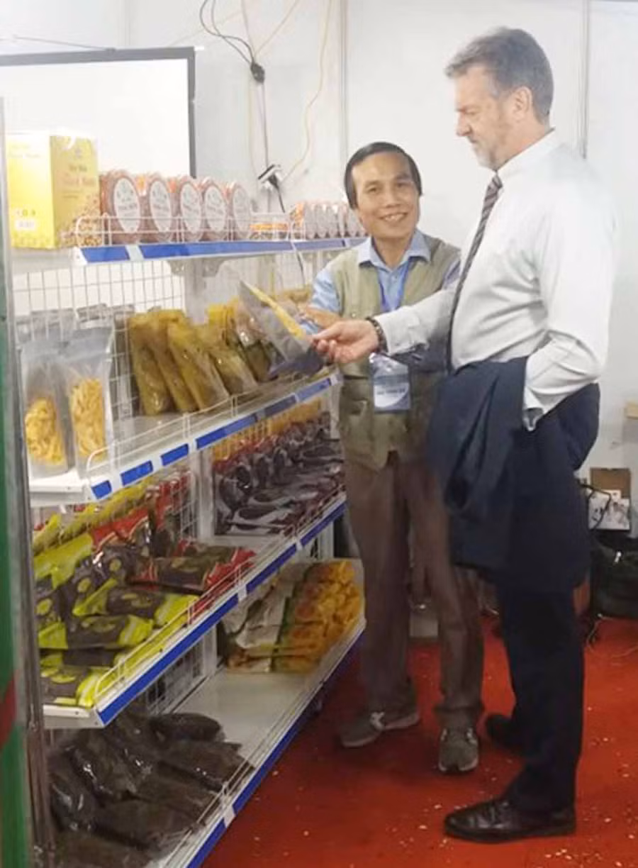 Sản phẩm của Công ty TNHH Thái Sơn Tây Nguyên tham gia trưng bày trong các sự kiện lớn của tỉnh và rất được yêu thích. Ảnh: Kim Linh