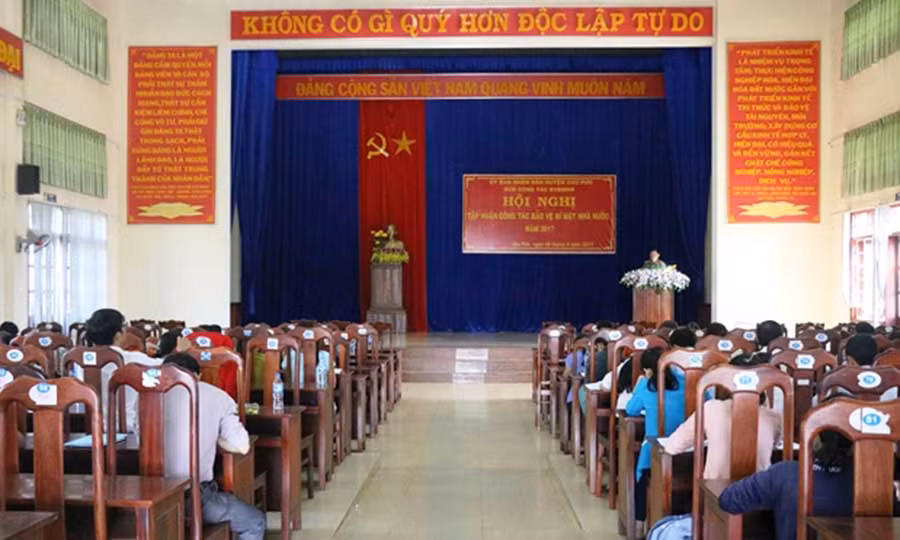  Tập huấn công tác bảo vệ bí mật Nhà nước. Ảnh: Lê Trang