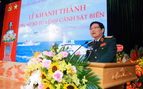 Đại tướng Ngô Xuân Lịch, Bộ trưởng Bộ Quốc phòng phát biểu tại buổi lễ.