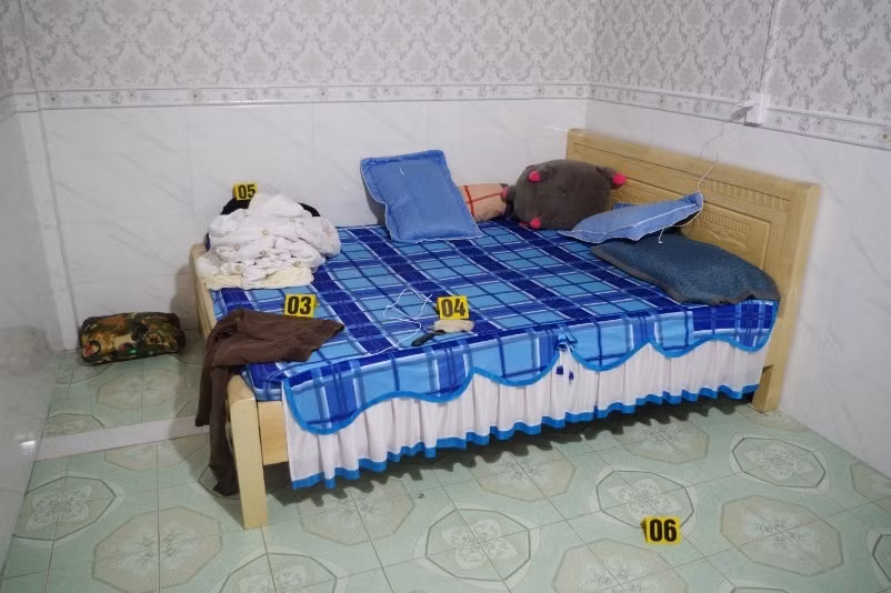 Hiện trường xảy ra vụ hiếp dâm. Ảnh: Công an cung cấp