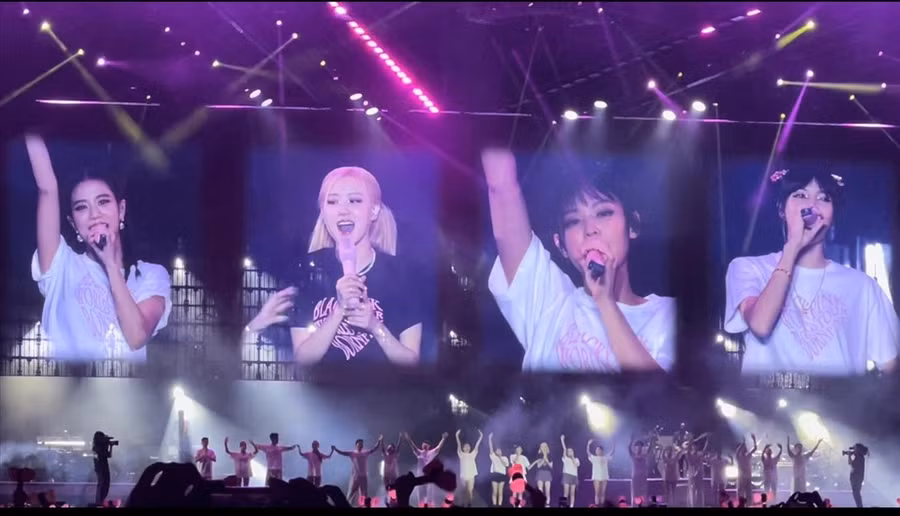  Concert đầu tiên mở đầu cho chuyến lưu diễn Châu Á của Blackpink diễn ra thành công. Ảnh: Twitter
