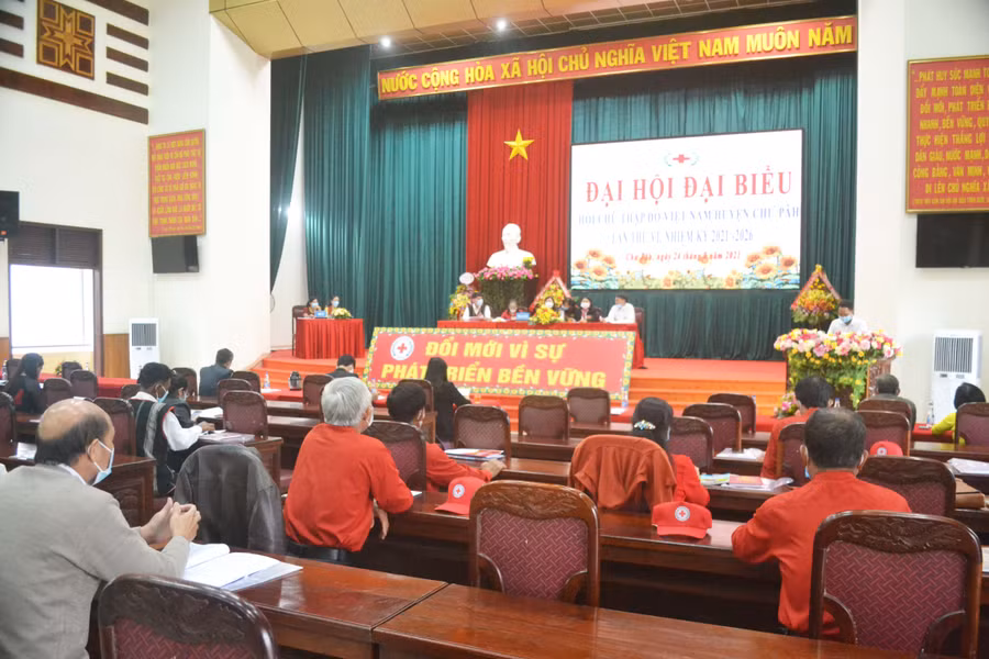 Quang cảnh Đại hội đại biểu Hội CTĐ huyện Chư Păh nhiệm kỳ 2021-2026. Ảnh: Hoàng Minh