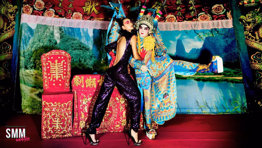 Bức ảnh được xem là ấn tượng nhất của Quỳnh Anh tại cuộc thi. Ảnh: SUPERMODEL ME