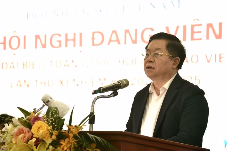 Bí thư Trung ương Đảng, Trưởng Ban Tuyên giáo Trung ương Nguyễn Trọng Nghĩa phát biểu tại hội nghị. Ảnh: T.Vương Bí thư Trung ương Đảng, Trưởng Ban Tuyên giáo Trung ương Nguyễn Trọng Nghĩa phát biểu tại hội nghị. Ảnh: T.Vương