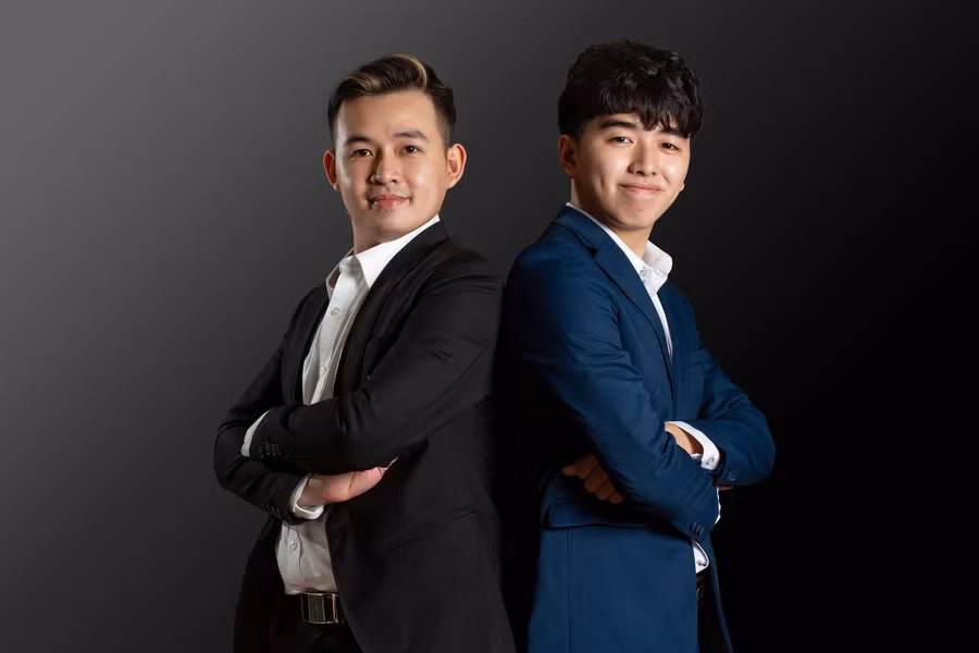 Cường và Nam (bên phải). Ảnh: NVCC