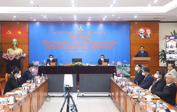  Thủ tướng Phạm Minh Chính phát biểu chỉ đạo. (Ảnh: Dương Giang/TTXVN)