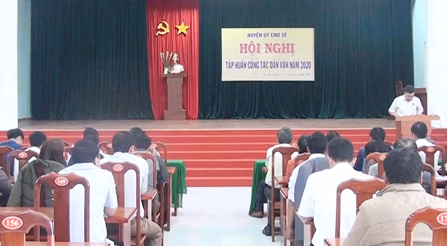 Quang cảnh hội nghị tập huấn. Ảnh: Mỹ Đức Quang cảnh buổi tập huấn. Ảnh: Mỹ Đức