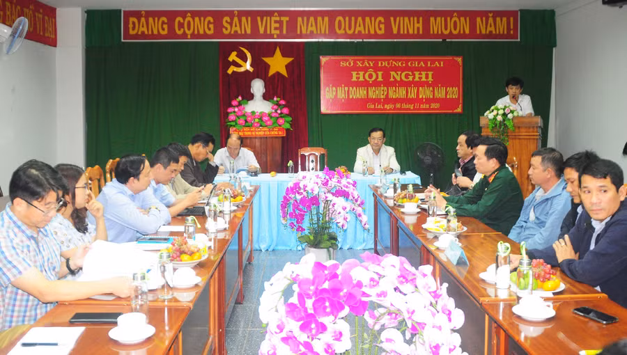  Sở Xây dựng gặp mặt doanh nghiệp ngành xây dựng. Ảnh: Nguyễn Tú
