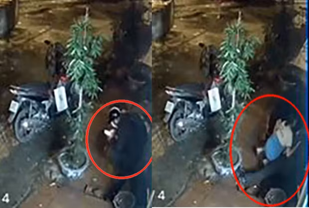  Vụ việc nam sinh trúng đạn lạc khi đang chờ người thân được camera ghi lại.
