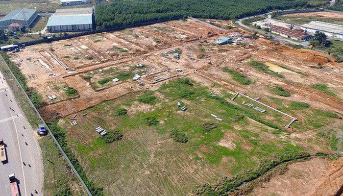 Dự án sân bay Long thành đang giải phóng mặt bằng.