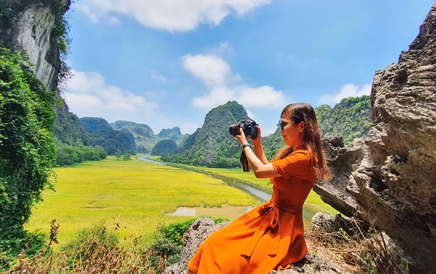 Cảnh sắc tuyệt đẹp thiên nhiên ban tặng Tam Cốc - Bích Động ẢNH: DIỆU MI
