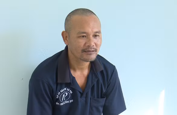  Bị can Trần Ngọc Liên tại Cơ quan Cánh sát điều tra Công an huyện Chợ Mới - Ảnh: MINH PHƯỚC