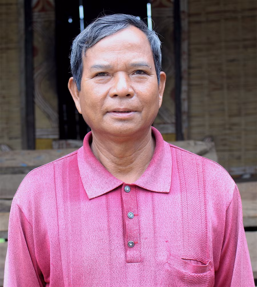 Ông Đinh Keo (thị trấn Kông Chro, huyện Kông Chro) cho rằng, các ý kiến của đại biểu Khắp đều đi thẳng vào những vấn đề mà cử tri đang trăn trở. Ảnh: M.T