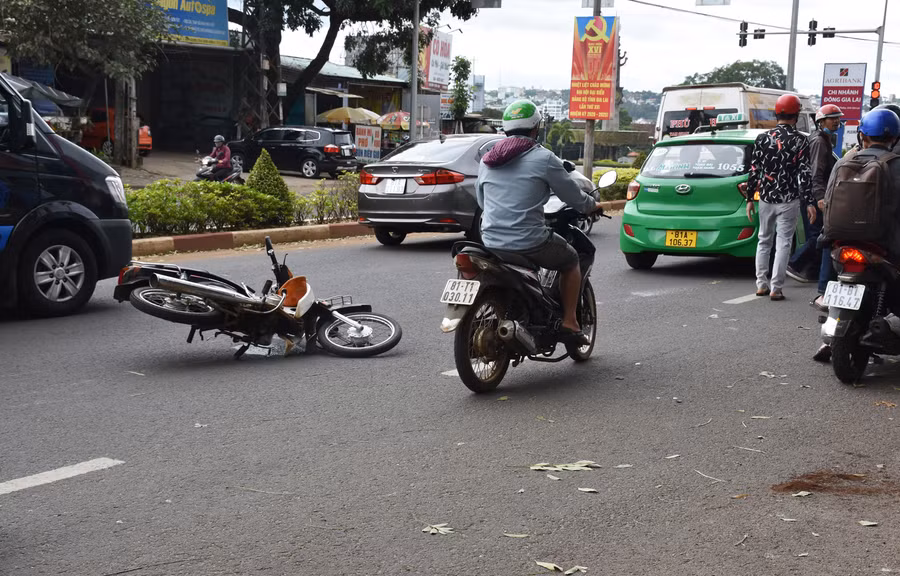 Hiện trường vụ tai nạn. Ảnh: Hà Phương