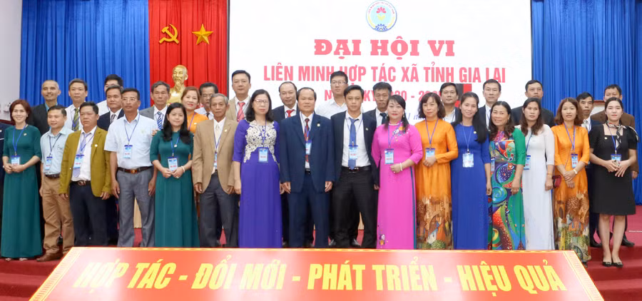 Ra mắt Ban Chấp hành Liên minh HTX nhiệm kỳ 2020-2025. Ảnh: Nguyễn Quang