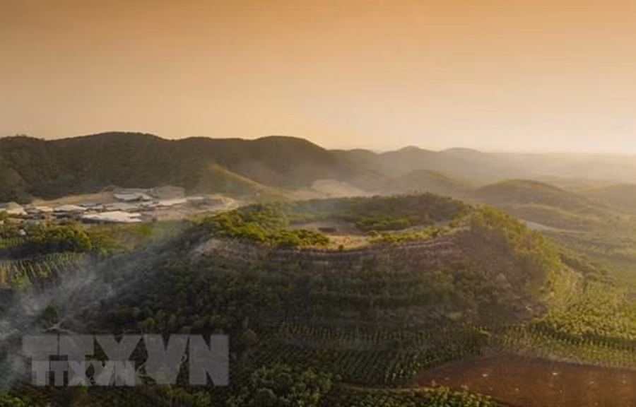 Vẻ kỳ vĩ của Công viên Địa chất Đăk Nông. (Ảnh: TTXVN phát)