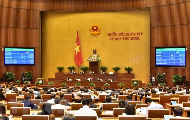 Quang cảnh một buổi họp Quốc hội. (Ảnh: Dương Giang/TTXVN)