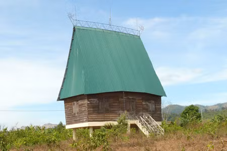 “Nhà rông tiểu điền”. Ảnh: N.Q.T