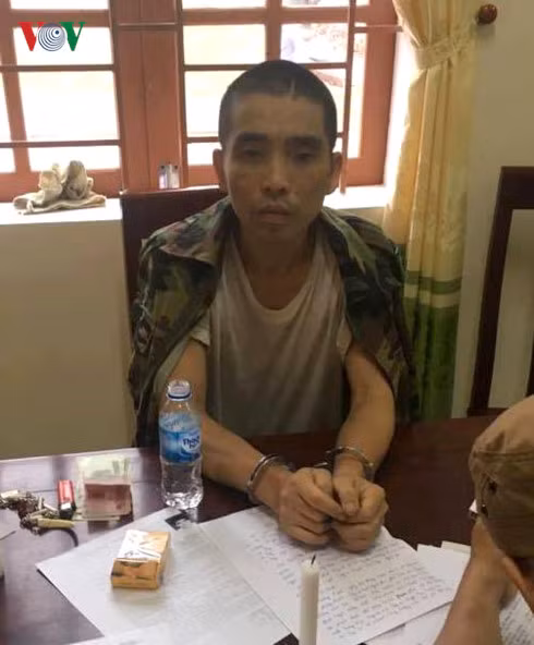 Đối tượng La Văn Phúc tại cơ quan điều tra.