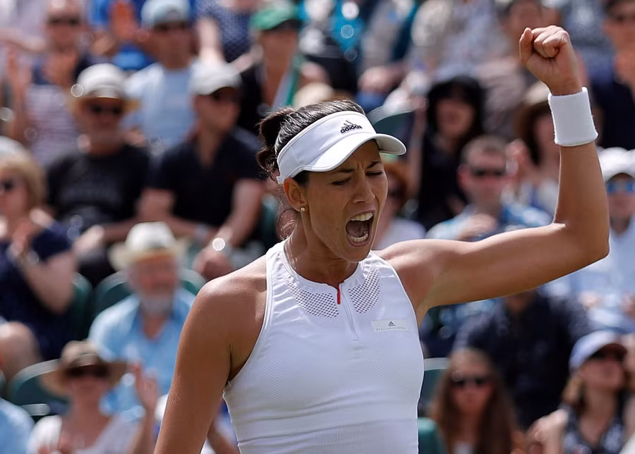 Niềm vui của Muguruza. Niềm vui của Muguruza.