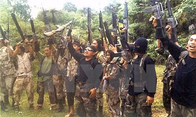 Các thành viên nhóm phiến quân Hồi giáo Abu Sayyaf.
