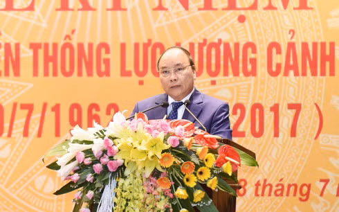 Thủ tướng Nguyễn Xuân Phúc phát biểu tại buổi lễ,