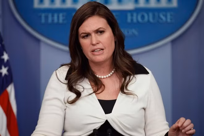 Thư ký báo chí mới của Nhà Trắng Sarah Huckabee Sanders. (Nguồn: AP)