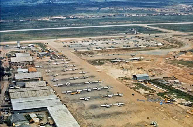 Sân bay Biên Hòa giai đoạn năm 1955 - 1975. Ảnh: Tư liệu.