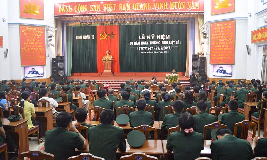 Quang cảnh lễ kỷ niệm. Ảnh: Anh Huy