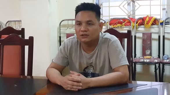 Lê Bá Kiên tại cơ quan công an - Ảnh: Công an cung cấp Lê Bá Kiên tại cơ quan công an - Ảnh: Công an cung cấp