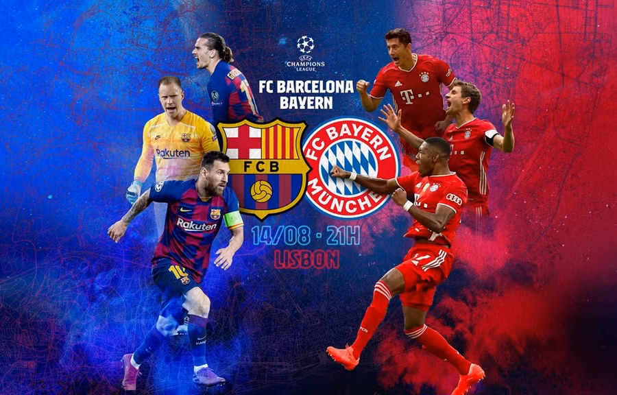 Tâm điểm vòng tứ kết là cuộc chạm trán giữa Barcelona và Bayern Munich.