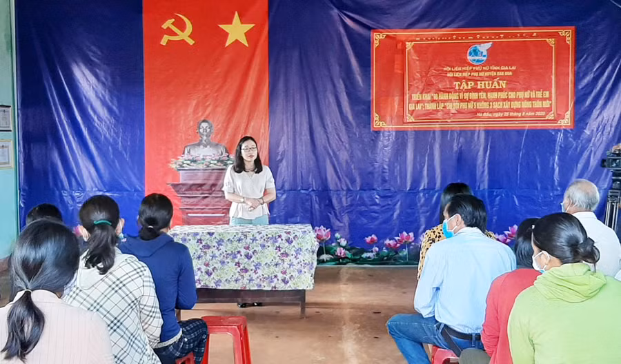 Quang cảnh buổi tập huấn. Ảnh: Nguyên Bình
