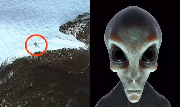 Hình ảnh được thợ săn UFO tuyên bố là người khổng lồ ngoài hành tinh