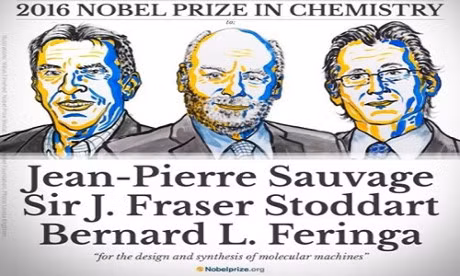 Chân dung ba nhà khoa học nhận giải Nobel Hóa học 2016.