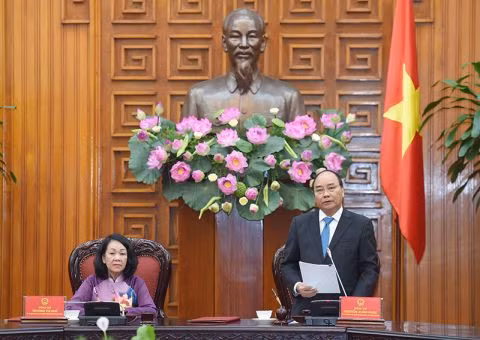  Thủ tướng Nguyễn Xuân Phúc nhấn mạnh: Việc ký kết công tác dân vận giữa hai cơ quan rất quan trọng, nhưng tổ chức thực hiện tốt càng quan trọng hơn. Ảnh: VGP