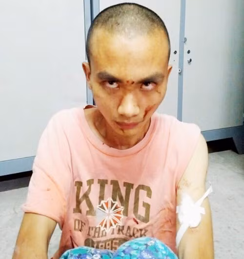 Nghi phạm Ngô Quang Huy (pháp danh “Thiện Huy”, 21 tuổi, tu tại chùa).