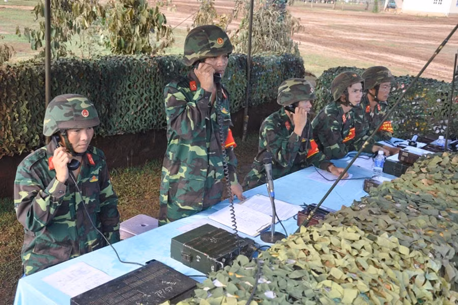  Đài chỉ huy bắn. Ảnh: Sơn Tùng