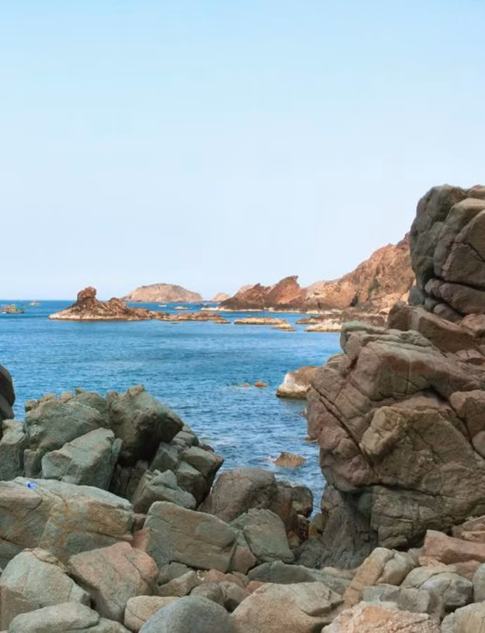 Khung cảnh tuyệt đẹp trên đảo.