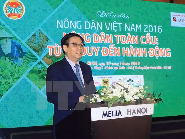 Phó Thủ tướng Vương Đình Huệ phát biểu tại Diễn đàn.