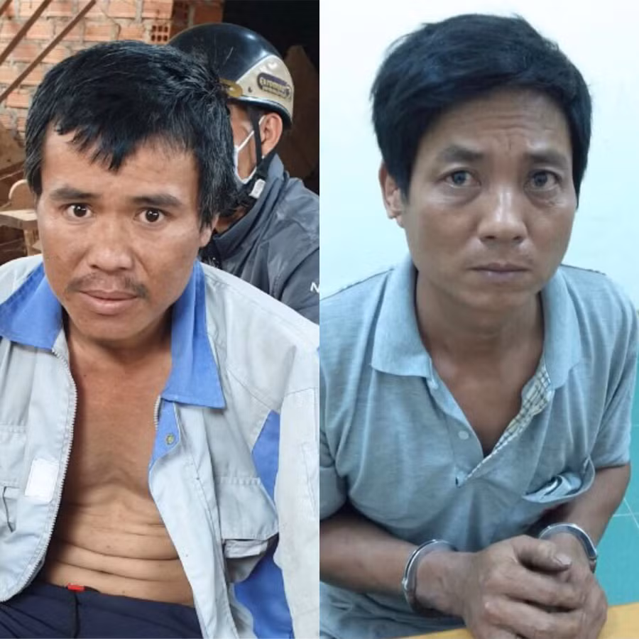 2 đối tượng Khánh (trái) và Quỳnh. Ảnh: Văn Ngọc